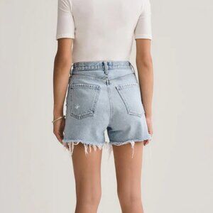 Agolde Dee Chimes Denim Ultra High Rise Cut Off Shorts Size 28 53777 a083b-1141